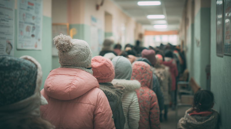 Астана: Переполненные детские больницы и обращения медиков к обществу