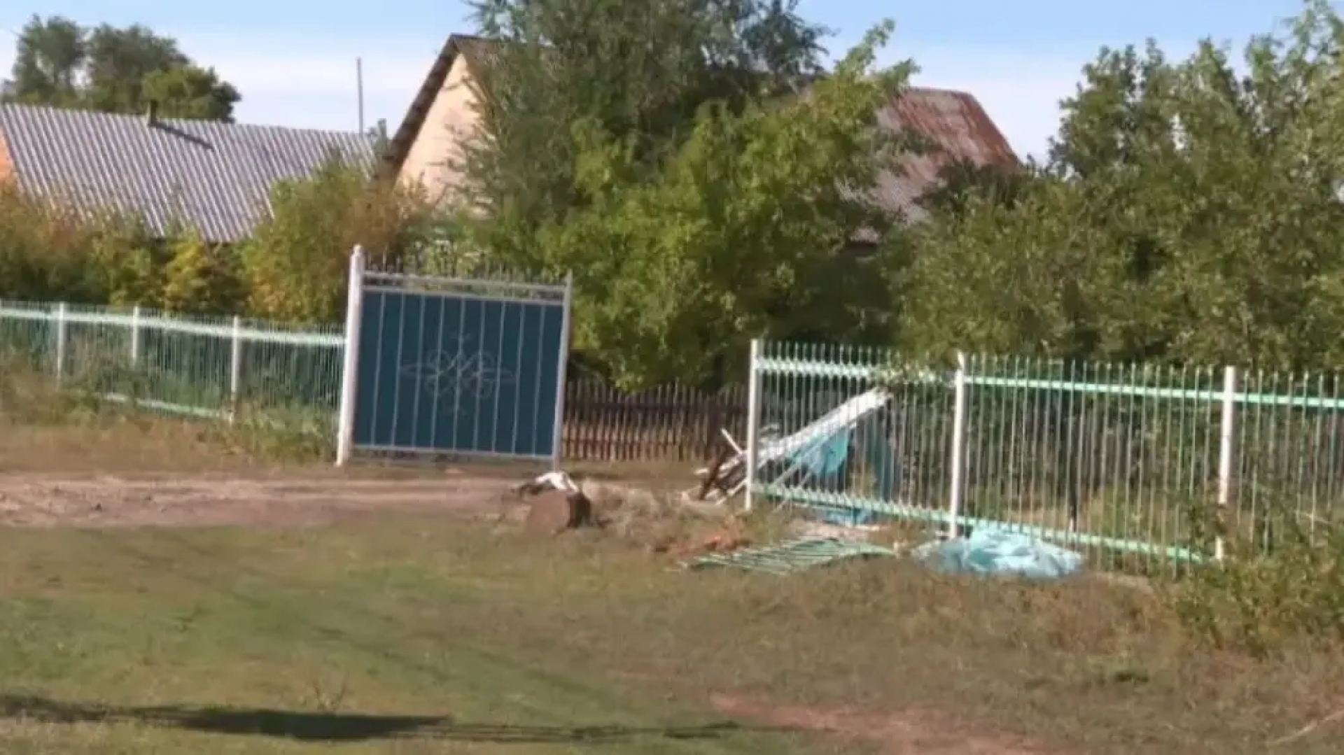 Место аварии. Кадр из видео 24.kz