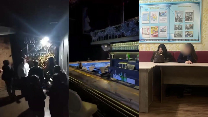 Ночной клуб в Алматы закрыт за вовлечение несовершеннолетних в антиобщественные действия