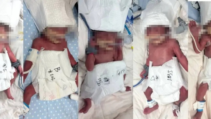 Мир впервые за долгие годы: китайская женщина из Синьцзяна родила пятерняшек в Ухане