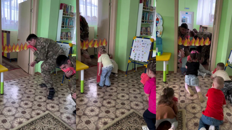 Дошкольники Житикары учатся безопасности в милом формате игры