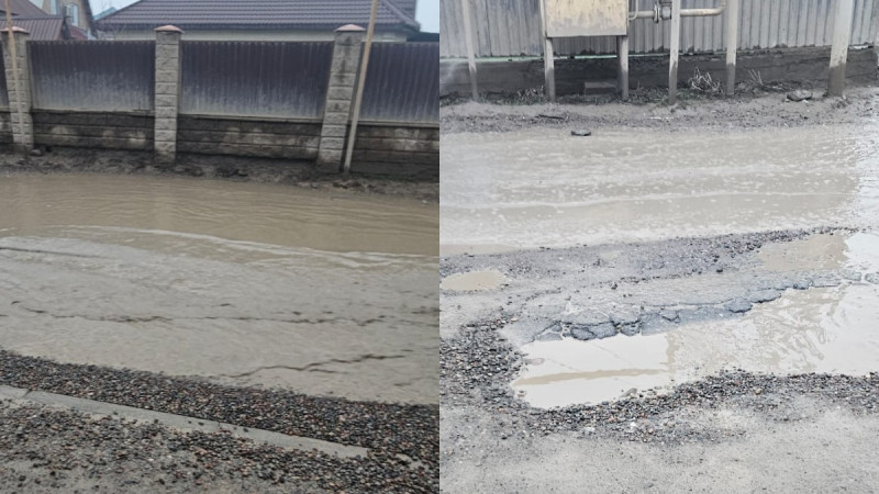 Алматинский школьник поднял проблему состояния дорог в микрорайоне Рахат-Мадениет