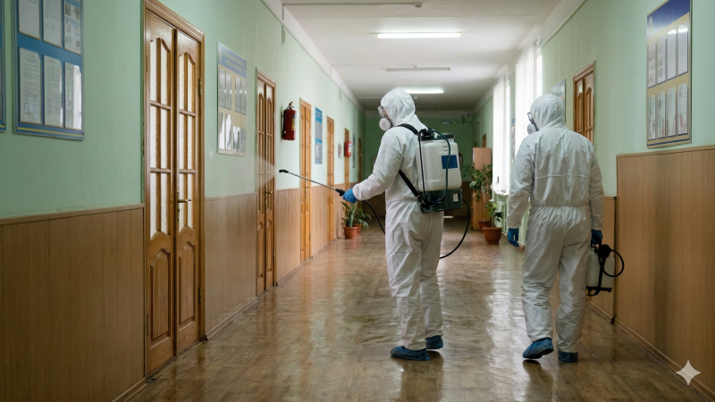 В Боровском закрыли школу на дезинфекцию после скандала